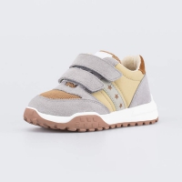 144262-16 сер-жел-кор полуботинки ясельная, малодетская Комбинирован.